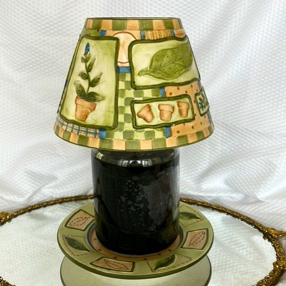 Yankee Candle Ceramic Topper & Plate - Picture 1 of 9